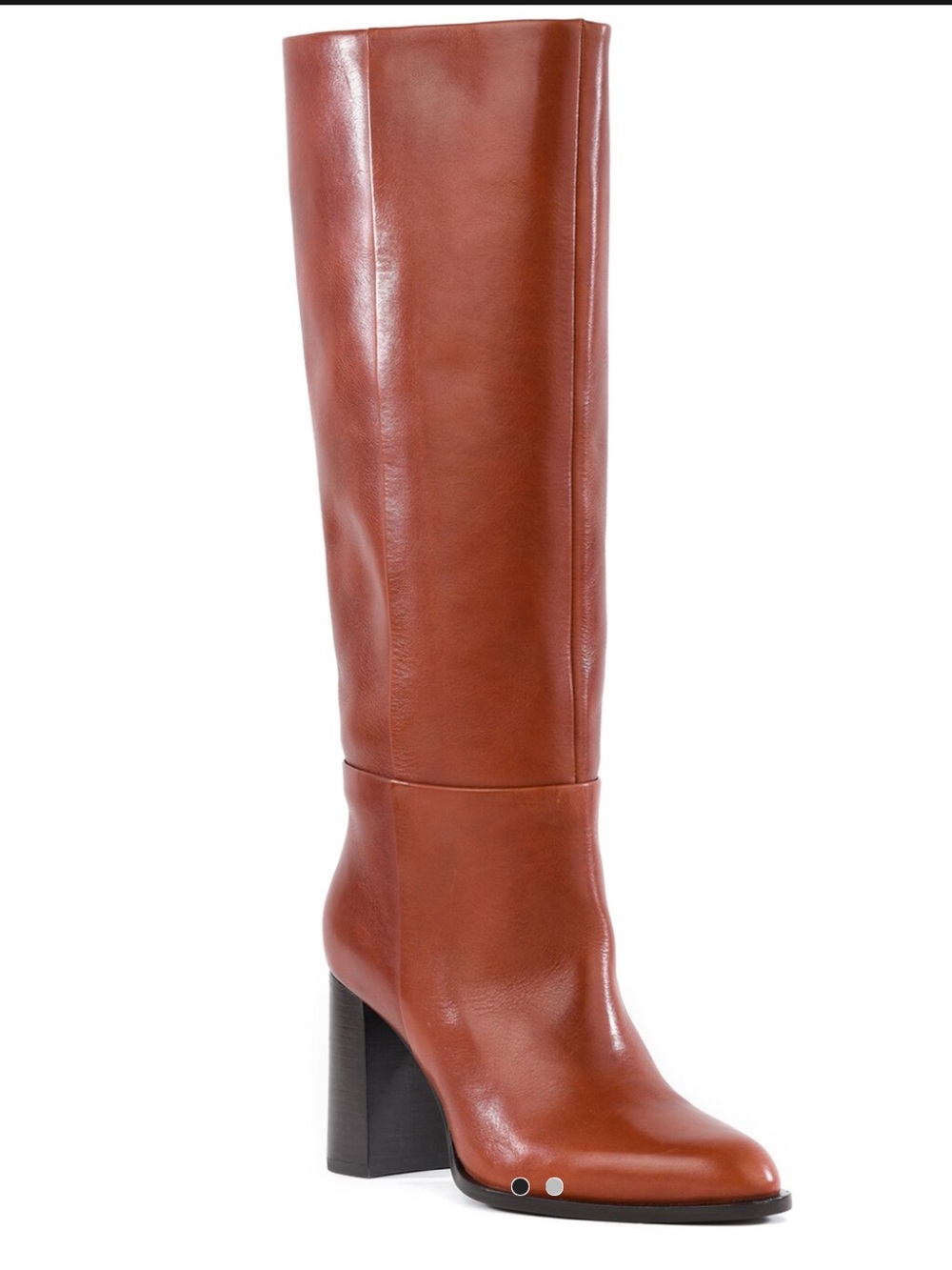Seychelles Brown Leather Knee-High Block Heel Boot